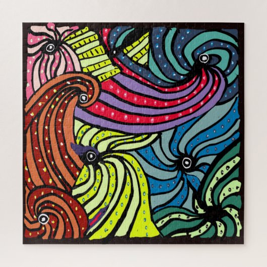 Happy Motion Graphic Wirbel Puzzle (Vertikal)