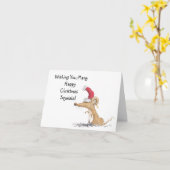 Happy Mouse Christmas Card Karte (Gelbe Blume)