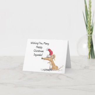 Happy Mouse Christmas Card Karte