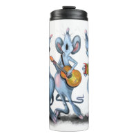 Happy Mouse Music Band Fun Thermal Tumbler