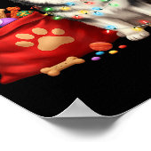 Happy Msky Christmas Lights Dog Mom Msky  Poster (Ecke)