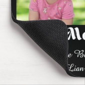 Happy Mthers Day, 2 Fotos Collage stilvoll schwarz Mousepad (Ecke)