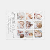 Happy Mthers Day 9 Foto Benutzerdefinierte Meldung Fleecedecke (Vorderseite (Horizontal))