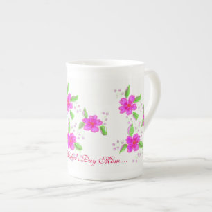 Happy Mthers Day Bone China Tasse
