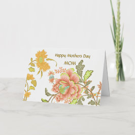 Happy Mthers Day Florals Personalisiert Foil