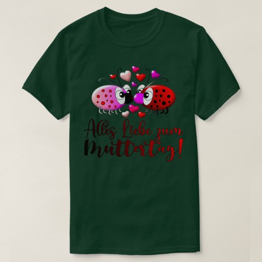 Happy Mthers Day Ladybug T-Shirt (Design vorne)