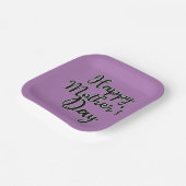 Happy Mthers Day Lila Paper Plate Pappteller (Gewinkelt)