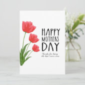 Happy Mthers Day Mama Blume Feiertagskarte (Stehend Vorderseite)