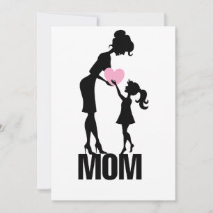 Happy Mthers Day Mama und Little Girl Feiertagskarte