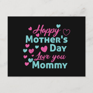 Happy Mthers Day Mommy Shirt für Mama Kinder Begleitkarte