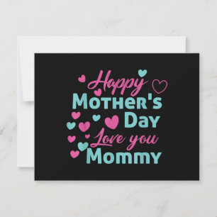 Happy Mthers Day Mommy Shirt für Mama Kinder Einladung