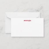 Happy Mthers Day Note Card Mitteilungskarte (Rückseite)