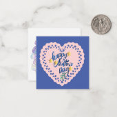 Happy Mthers Day Note Card Mitteilungskarte (Vorderseite/Rückseite Beispiel)