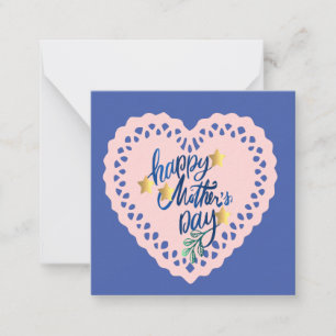 Happy Mthers Day Note Card Mitteilungskarte