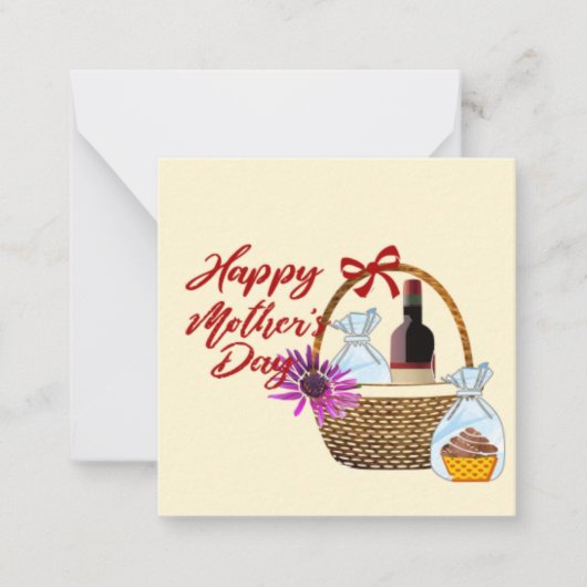 Happy Mthers Day Notecard Mitteilungskarte (Vorderseite)