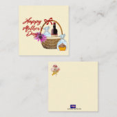 Happy Mthers Day Notecard Mitteilungskarte (Vorne/Hinten)