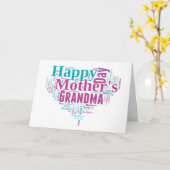 Happy Mthers Day Oma Card Karte (Gelbe Blume)