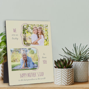 Happy Mthers Day Oma Curly Bracket 2 Foto Fotoplatte
