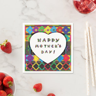 Happy Mthers Day Paper Napkins Serviette