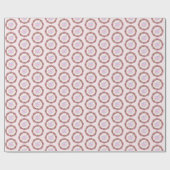 Happy Mthers Day Pink Floral Wreath Geschenkpapier (Flach)