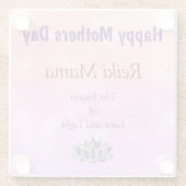 Happy Mthers Day Reiki Mama Design Glasuntersetzer (Rückseite)