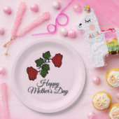 Happy Mthers Day Rose Pappteller (Party)