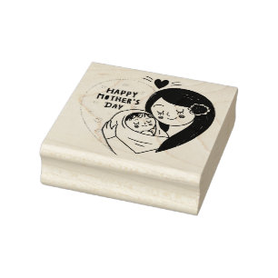 Happy Mthers Day Rubber Briefmarke Gummistempel