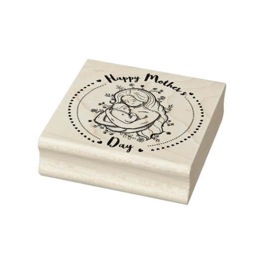 Happy Mthers Day Rubber Briefmarke Gummistempel (Stempel)