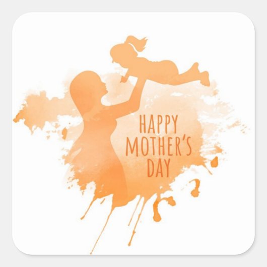 Happy Mthers Day Sticker (Vorderseite)