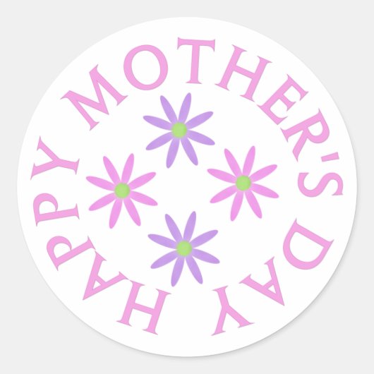 Happy Mthers Day Stickers (Vorderseite)