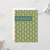 Happy Mthers Day Vintag Florals Karte (Vorderseite/Rückseite Beispiel)