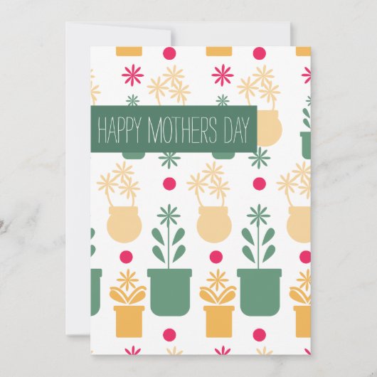 Happy Mthers Day Vintag Florals Karte (Vorderseite)