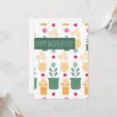 Happy Mthers Day Vintag Florals Karte (Vorderseite/Rückseite Beispiel)