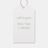 Happy Mthers Day Wilde Rose Floral | weiß Geschenkanhänger (Rückseite)