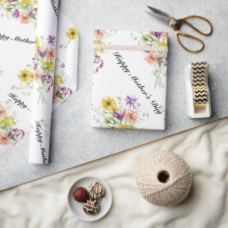 Happy Mthers Day Wrapping Paper Geschenkpapier