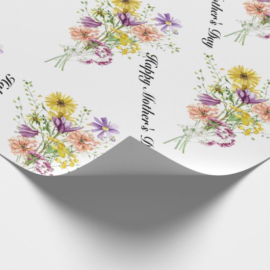 Happy Mthers Day Wrapping Paper Geschenkpapier (Ecke)
