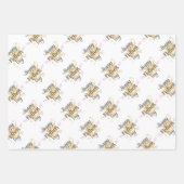 Happy Mthers Day Wrapping Paper Sheets Geschenkpapier Set (Vorderseite)
