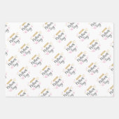 Happy Mthers Day Wrapping Paper Sheets Geschenkpapier Set (Vorderseite)