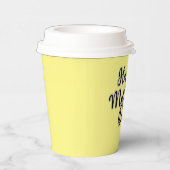 Happy Mthers Day Yellow Pappbecher (Rechts)
