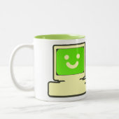 happy mug computer zweifarbige tasse (Links)