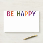 Happy Multicolored 10 x 6 Post-it Klebezettel (Auf Schreibtisch)
