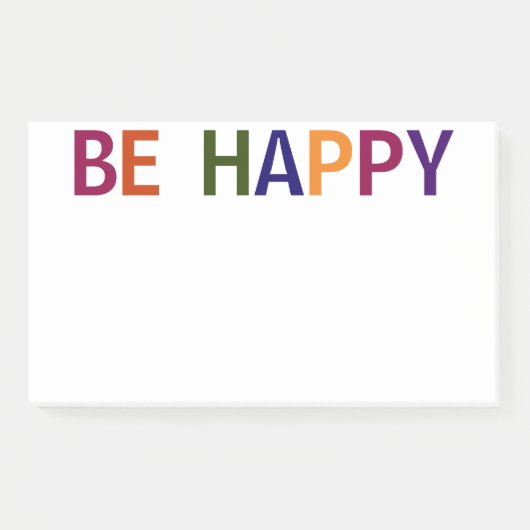 Happy Multicolored 10 x 6 Post-it Klebezettel (Vorderseite)