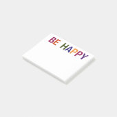Happy Multicolored 4 x 3 Post-it Klebezettel (angewinkelt)