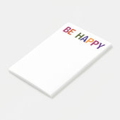 Happy Multicolored 4 x 6 Post-it Klebezettel (angewinkelt)
