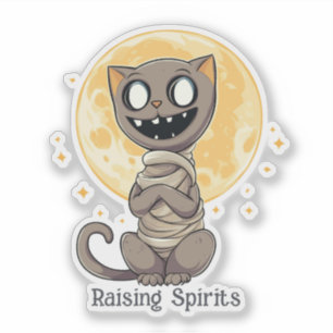 Happy Mummy Cat Aufkleber