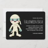 Happy Mummy Halloween Monster Party Einladung (Vorderseite)