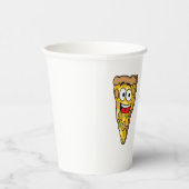 Happy Mushroom Pizza Slices Pappbecher (Rechts)