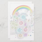 Happy Music Briefpapier (Vorne/Hinten)