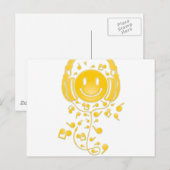 Happy_Music Postkarte (Vorne/Hinten)