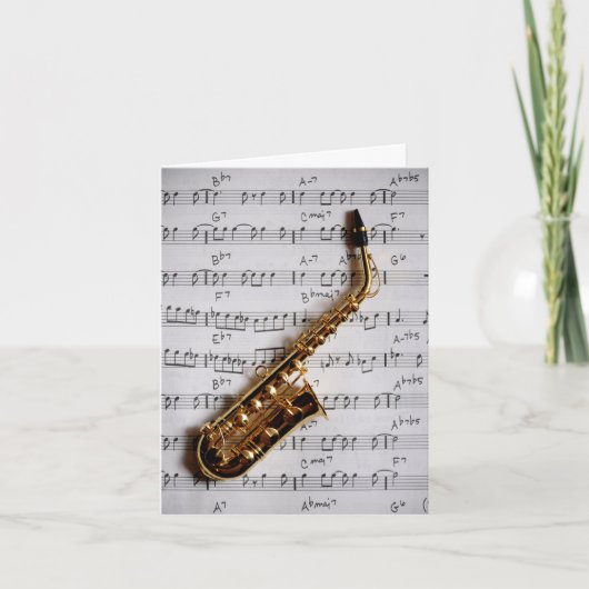 Happy Musical Birthday Note Card Karte (Vorderseite)